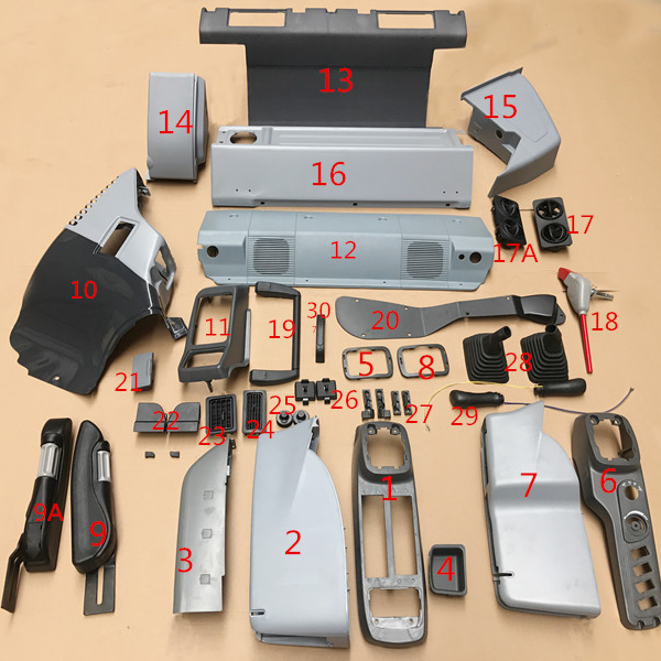 Кабина экскаватора отделки из пластика, панели PC130 PC160 PC200 PC240 PC270 PC360-7 пластиковая панель интерьер дверная панель инструментов Лидер продаж