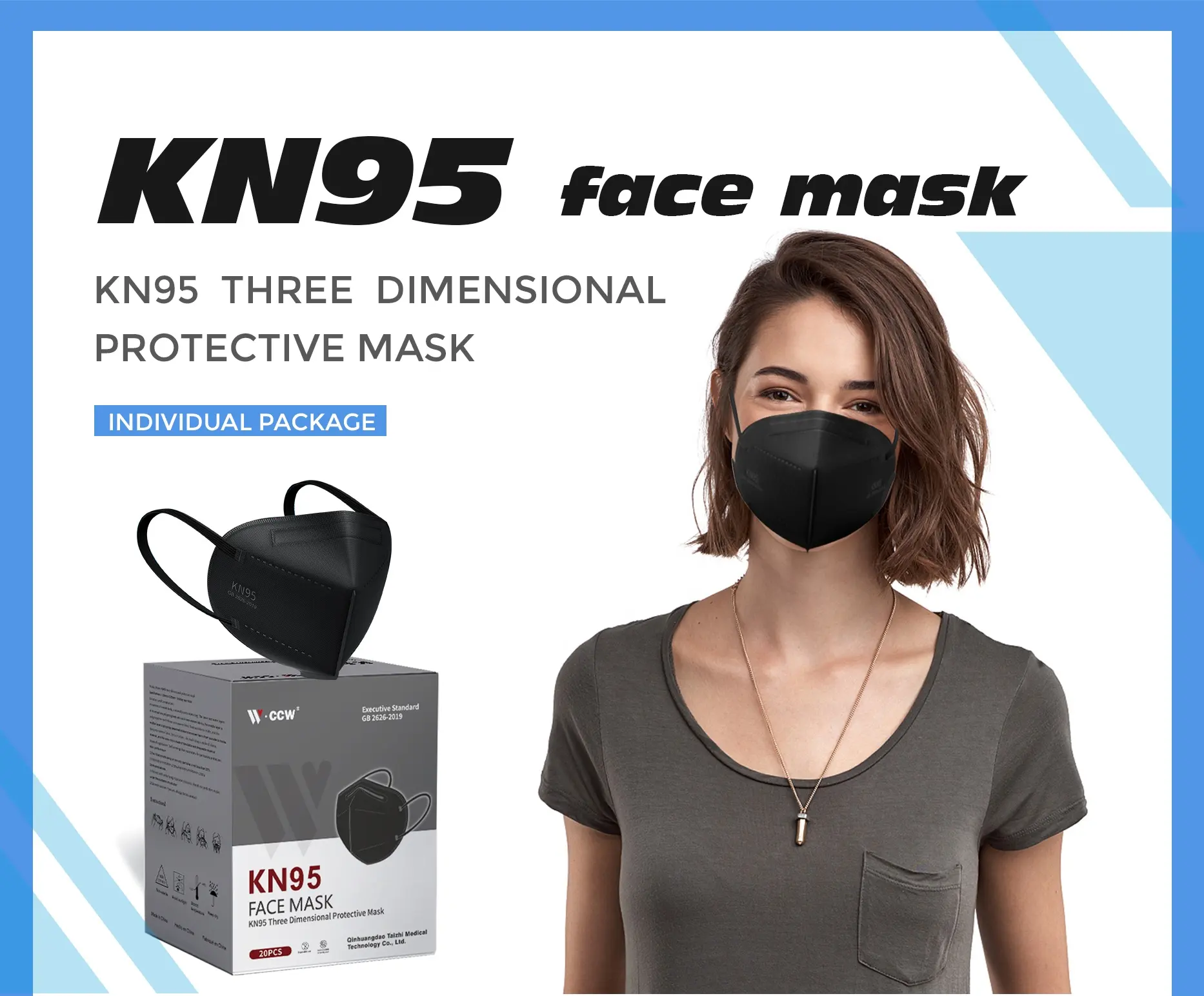Disposable K N95Masks GB2626 KN95 EarLoop Nose Mouth Kids Supplier Face Mask New Marsk Black 5Ply Hot Sale Facemasks KN95