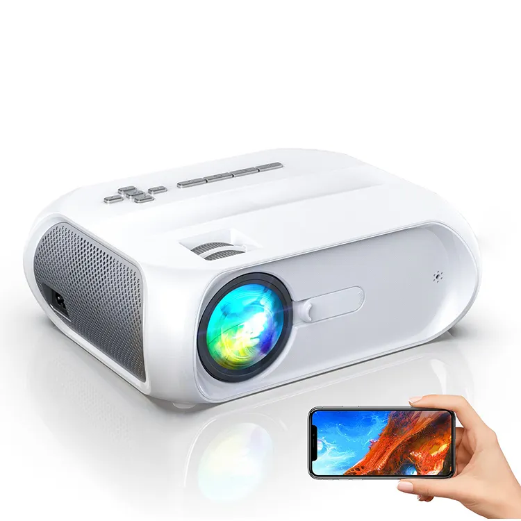 2021 New high lumens 4.3" LCD interactive projector BX5-T with WiFi screen share miracast/aiplay for mobile phone