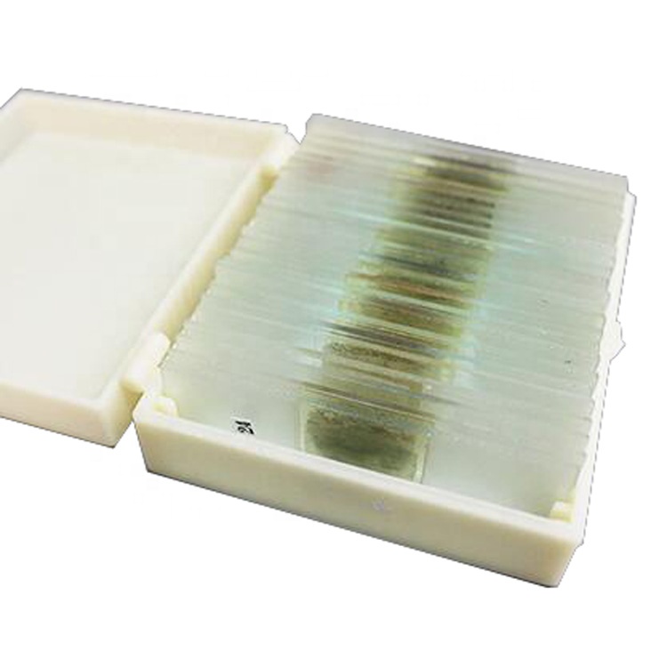 24 pcs Minerals Prepared Laboratory Rock Microscope Slides Sets for Educational Lab Supplies