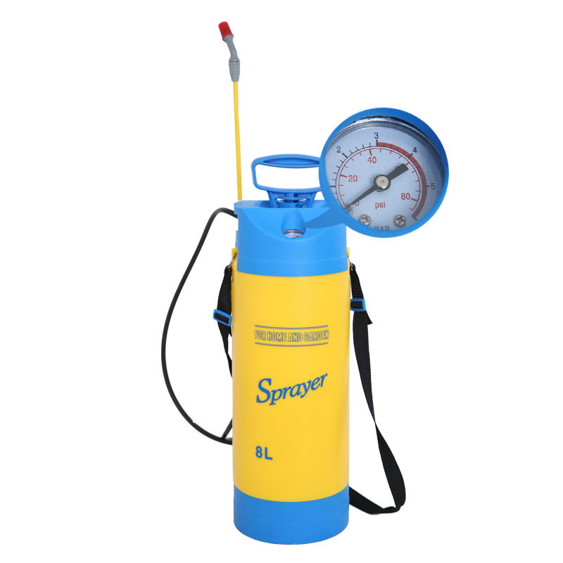 8L High Hand Pressure Pump Compression Garden Sprayer For plastic agricultural sprayer