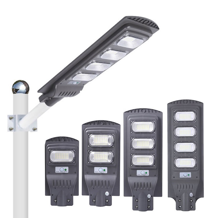 Высокий люмен Smd водонепроницаемый Ip65 Abs 30w 60w 90w 120w Интегрированный все в одном Солнечный светодио дный уличный светильник