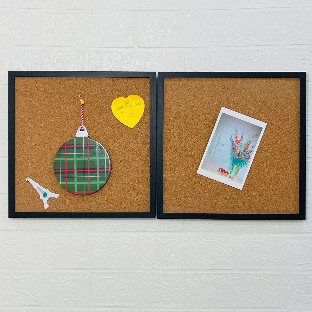 GF новые тенденции 4 шт изготовленный на заказ в черной оправе 12 "X 12" квадратный пробковая доска объявлений для домашнего офиса школы Декор