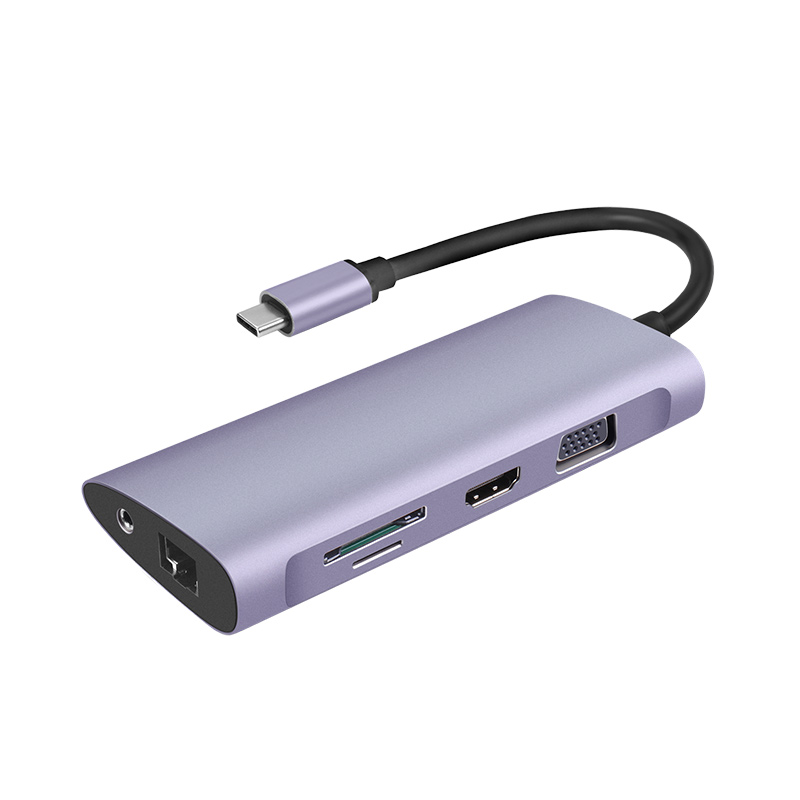 2019 Best продаж 11 в 1 портативный Тип C концентратор к USB C адаптер с несколькими порты Тип C конвертер для Macbook Pro и Air