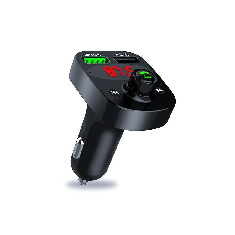Fm-трансмиттер Amazon, Usb Автомобильное зарядное устройство, адаптер, двойной порт, под заказ, BT, музыкальный динамик, радио, OEM, Автомобильный MP3-плеер, Bluetooth-приемник