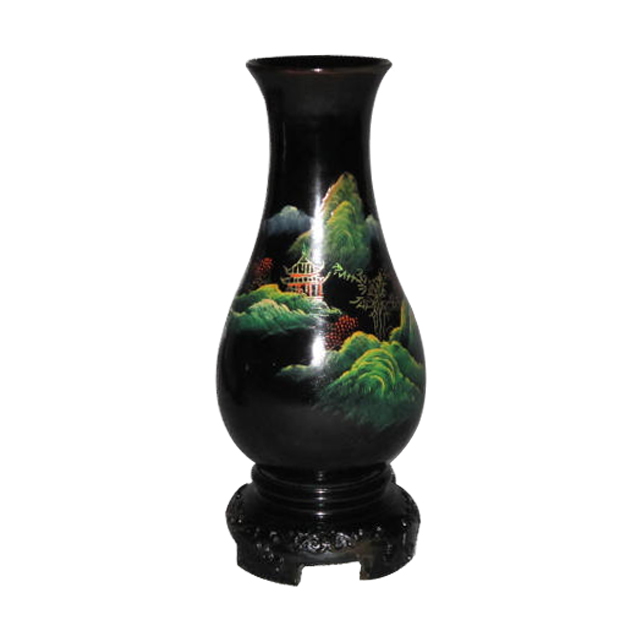Best Sselling High Quality Friendly Flower Meaning Vase lacquerware Famous Expensive Top Art At Lacquer Vase Good Price