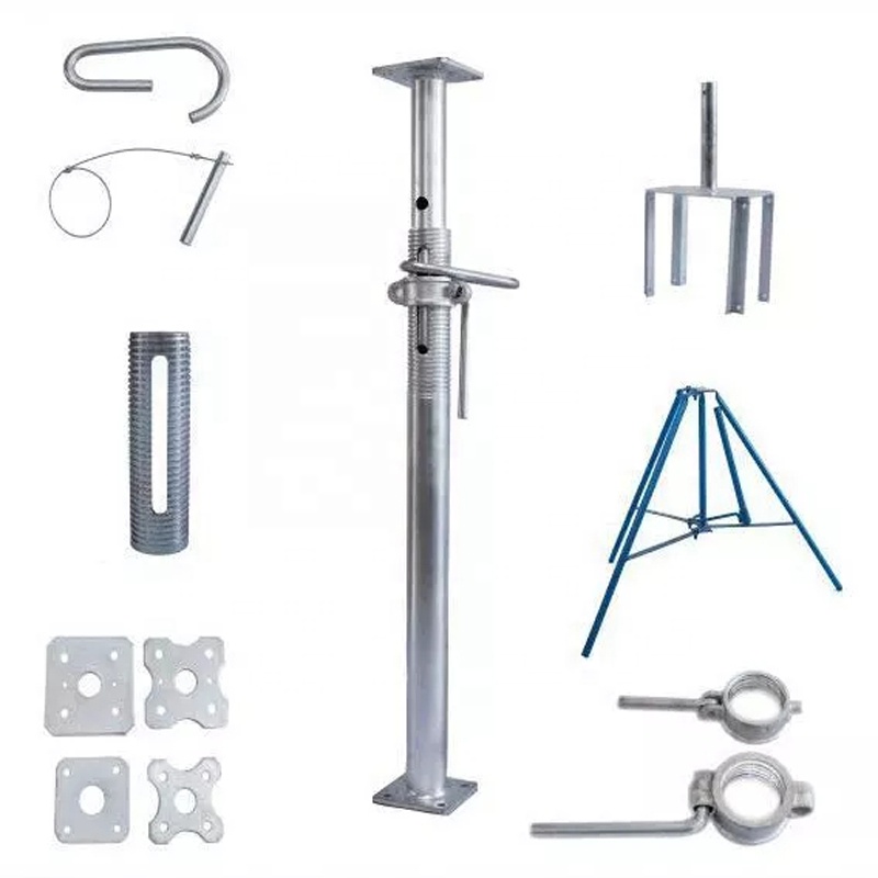 Construction steel prop nut and sleeve Welding Screw Sleeve Base Plate G Pin