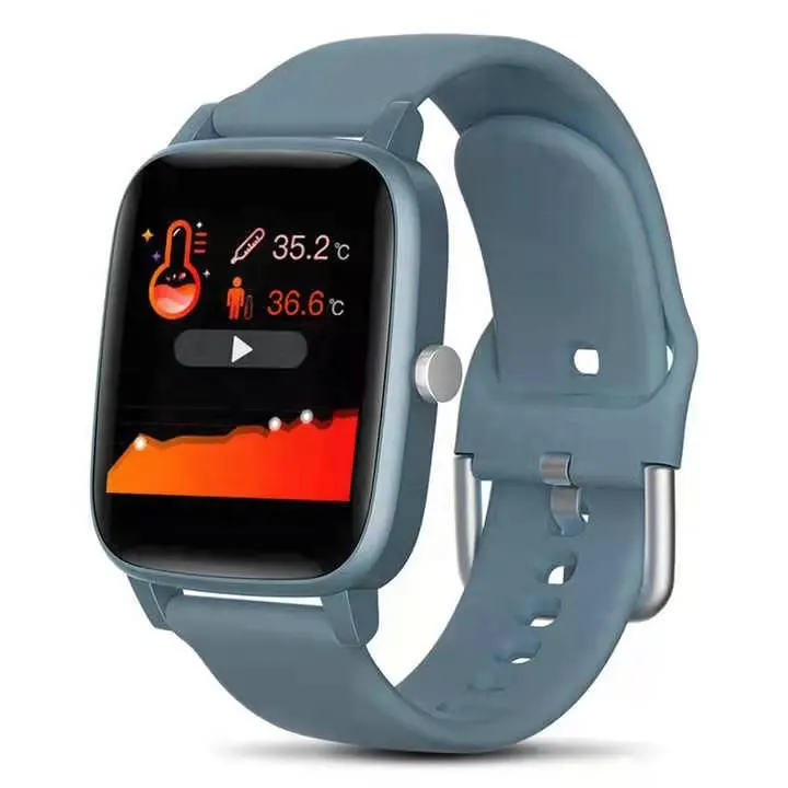 New Design Of Smart Watch Body Temperature Detection Full Touch Screen Sports Chronograph Watch