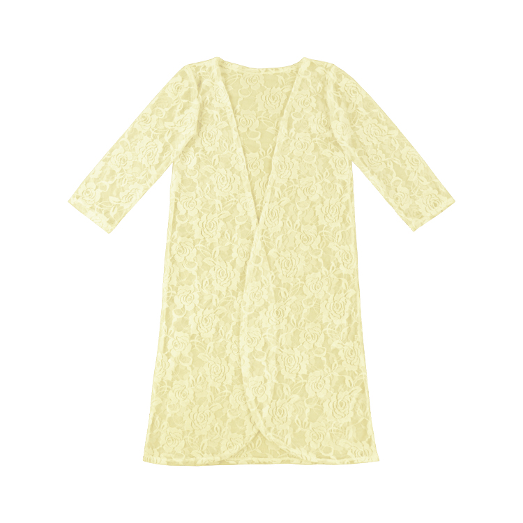 Latest Design Girls Lace Kimono Beach Swimsuit Cover Ups Sheer Kimono
