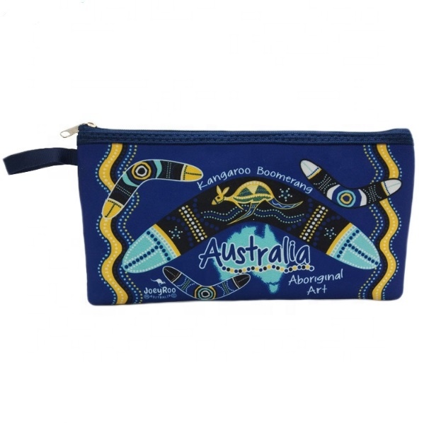 Wholesale Custom Neoprene Sublimation Printing Pencil Case With Zipper