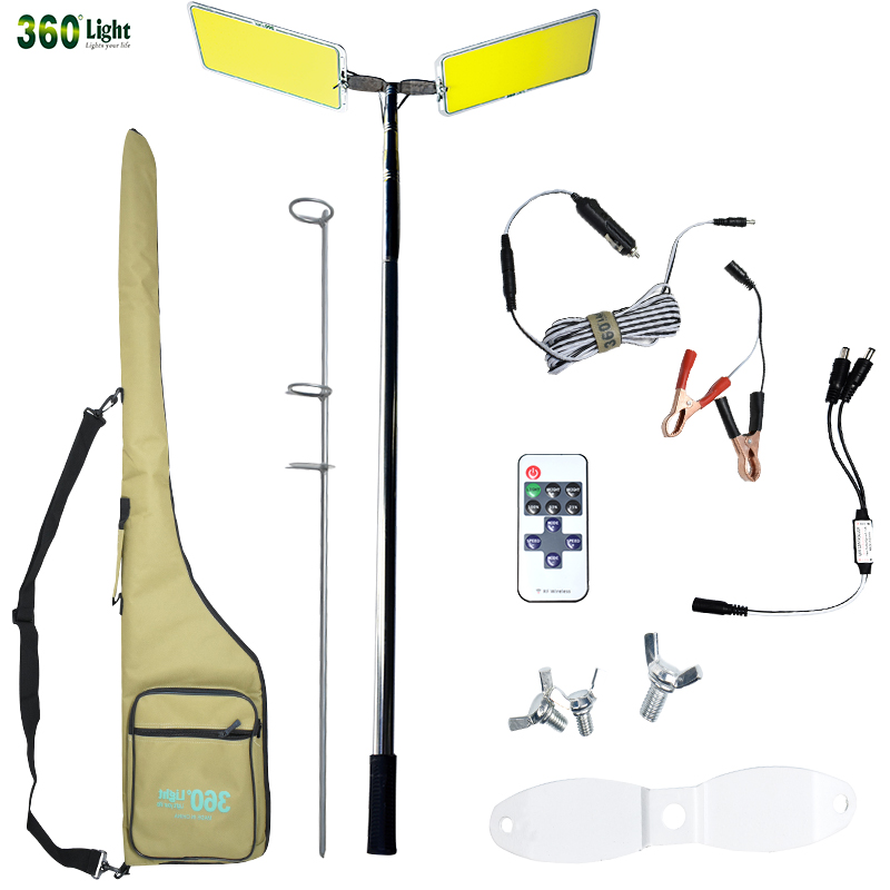 360 Light FR 12 COB телескопическое уличное освещение для кемпинга, удочка, свет для вечеринки