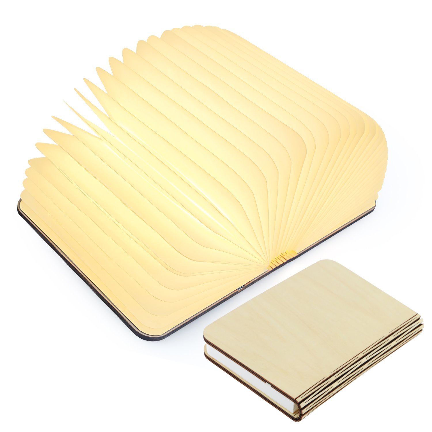 Горячие продажи 2020 amazon орех складной свет чтения led lumio книга лампа с usb зарядное устройство
