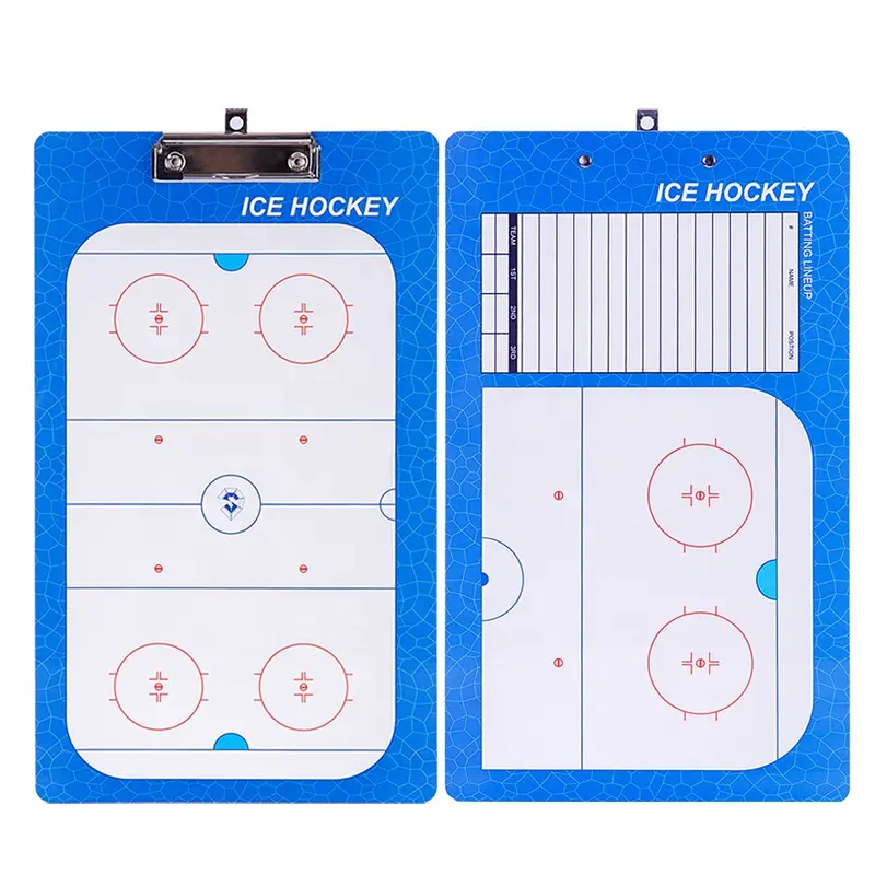 Coaches tactic Map Board Dry Erase Coach Board Clipboard Tactics for Muti Sports Portable Ice Hockey