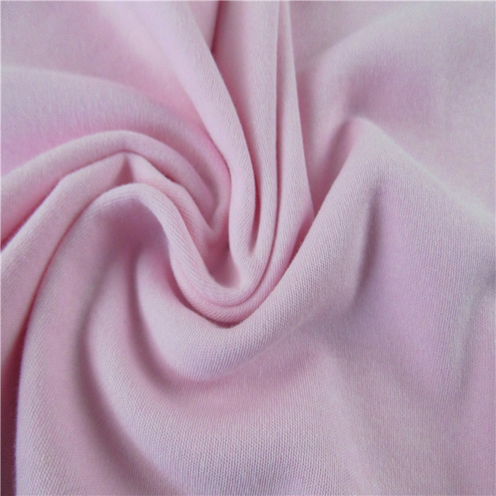 Soft hand feel Bamboo cotton interlock fabric 70%Bamboo 30%cotton dyed fabric for Baby clothes
