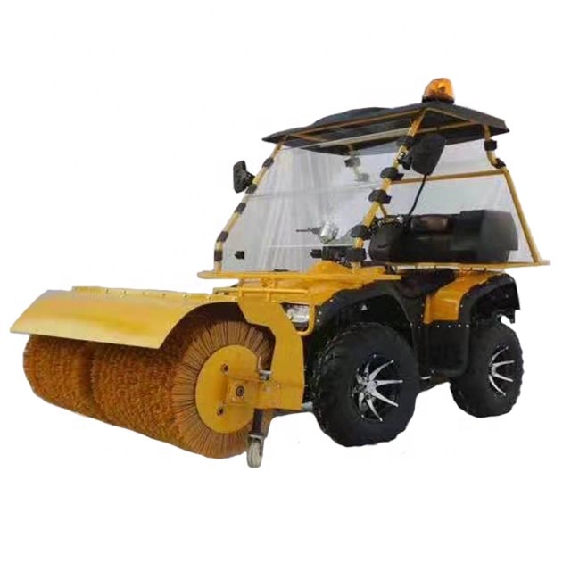 Semi enclosed multifunctional snowplow winter road clearing driving snow plowing machine