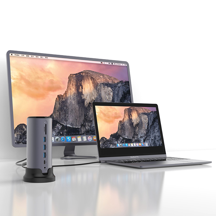 Pulwtop высокоскоростная 12 портовая USB 3,0 зарядная док-станция с подставкой 12 в 1 концентратор 2020