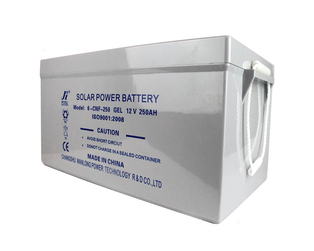 12V 250AH перезаряжаемые батареи инвертора Солнечная гелевая батарея
