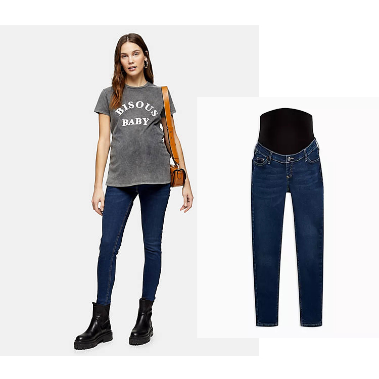 Custom maternity Jeans Pregnant Clothes Soft Elasticity Slim Fit Pant Skinny Female Jeans Trousers Factory Direct Wholesale