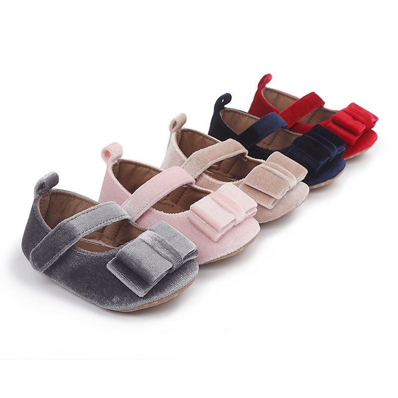 New Arrival Soft Sole New Born Baby Girl Shoes Fancy Infant Mary Janes Shoes First Walker Moccasins Dress Shoes