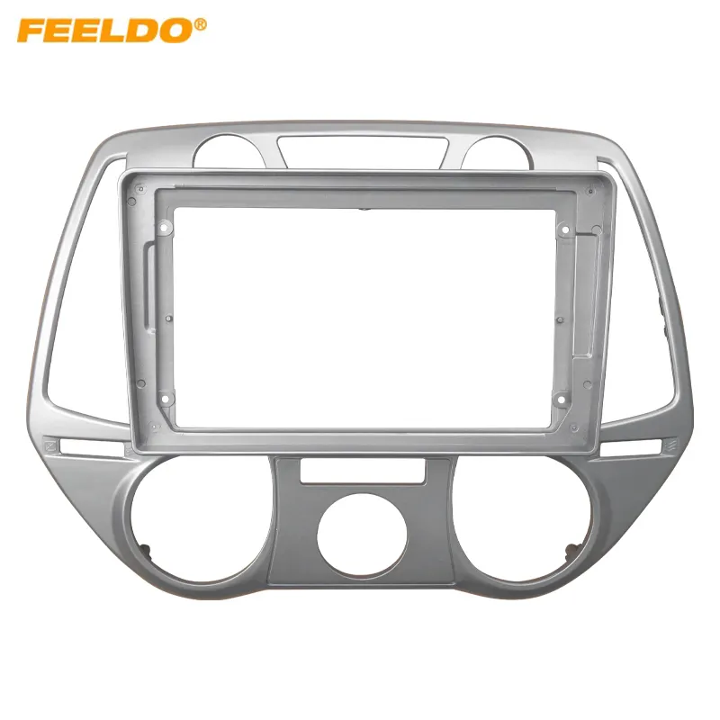 Car Audio 9" Big Screen Head Unit Fascia Frame Adapter For Hyundai I20 (2008-2011) 2Din Dash Panel Frame Kit