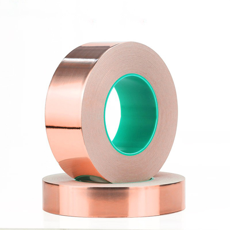 High Quality Single Side Heat Resistant Tape Roller Pressure Sensitive Adhesive Conductive Copper Foil Tape