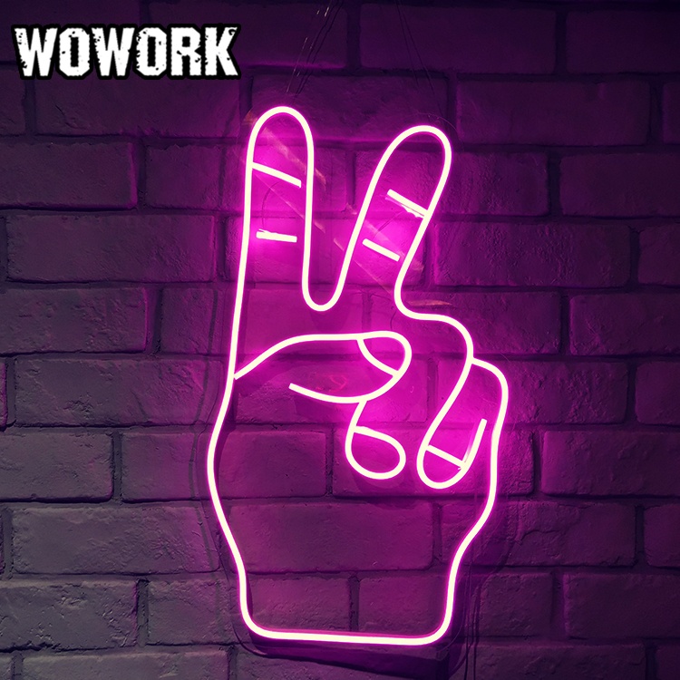 2020 WOWORK завод-Поставщик красочных неоновых ламп с гибкой полоской для детской комнаты