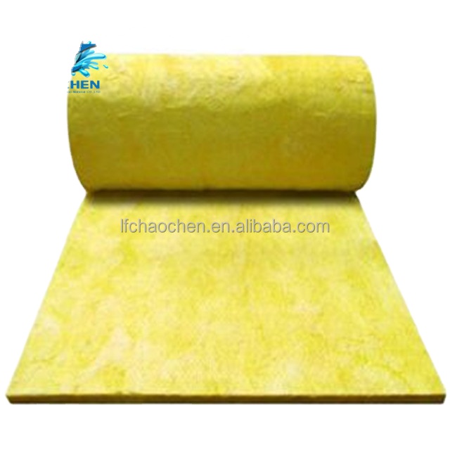 Thermal Insulation Glass Wool 50kg/m3 Fireproof Fiberglass Wool Waterproof Glass Wool Roll With Alum Foil Insulation