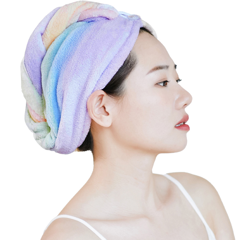 High Quality towel cap hair-drying hair drying towel Microfiber Quick Drying Custom Logo For Wholesale