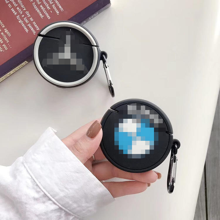 Аксессуары для наушников 3D дизайн логотипа автомобиля для Apple Airpods 1/2 силиконовый чехол для BMW Benz защитный чехол