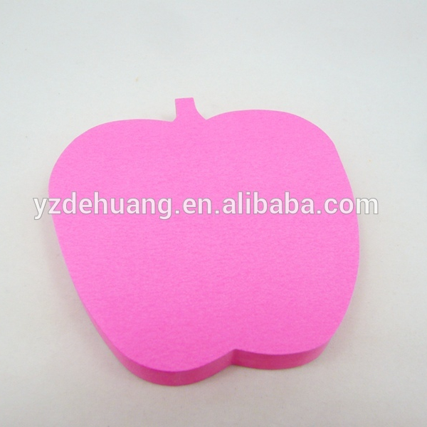 Оптовый Поставщик Китая неонового цвета apple формы пользовательского заметки