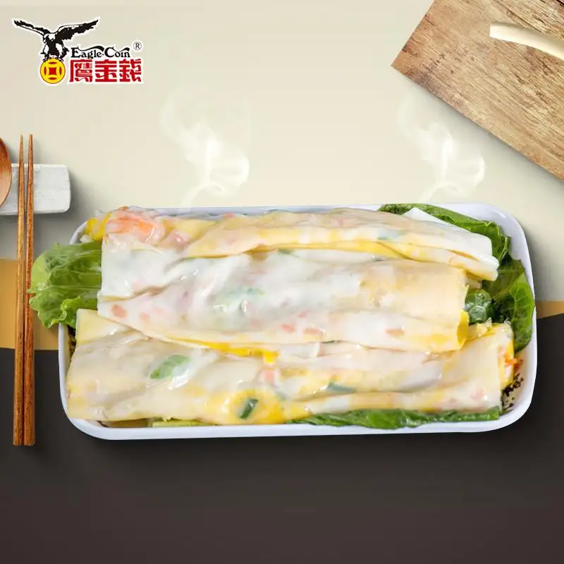 Chinese Cantonese snack frozen dim sum wholesale preservable food egg steamed rice roll for China restaurant