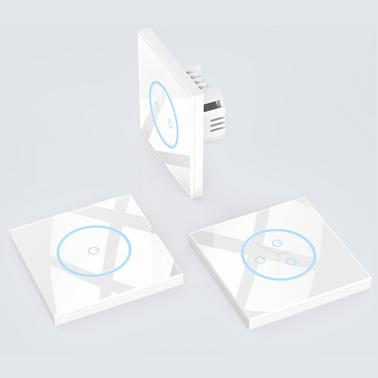 1Gang Smart Dual WiFi Bluetooth Module Control Modelar and Body Touch Panel Switch (One Way/Channel)