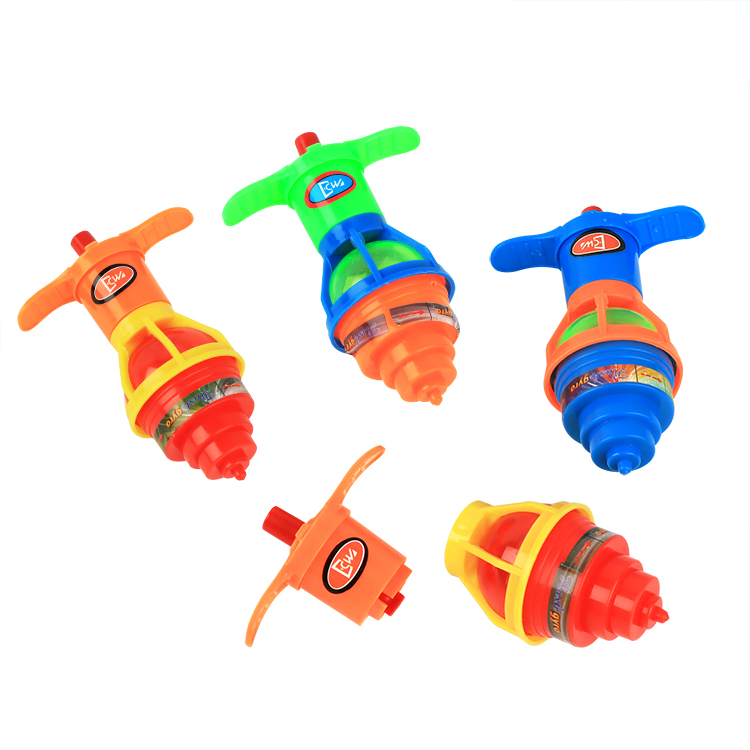Novelty Bulk Toys Party Favors LED Light Up plastic spinning top toy with light Bouncing Spinning Tops with Gyroscope