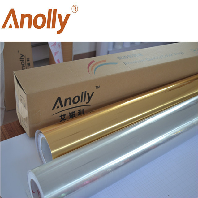 Anolly 0,61*50 м ПЭТ цветные рулоны ВИНИЛ матовый золотой винил