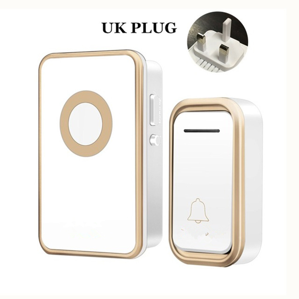 CACAZI V018F Wireless Doorbell Newest 300M AC 110-220V Button Waterproof Doorbell 3 Volume 38 Rings Door Chime