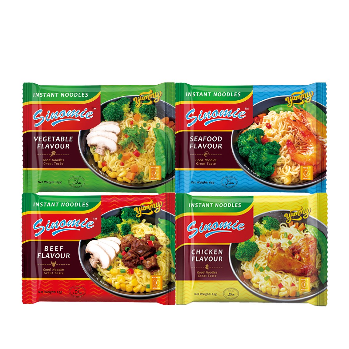 Халяль Китай SINOMIE бренд производитель продукта Ramen 3 минуты лучшее качество лапша быстрого приготовления