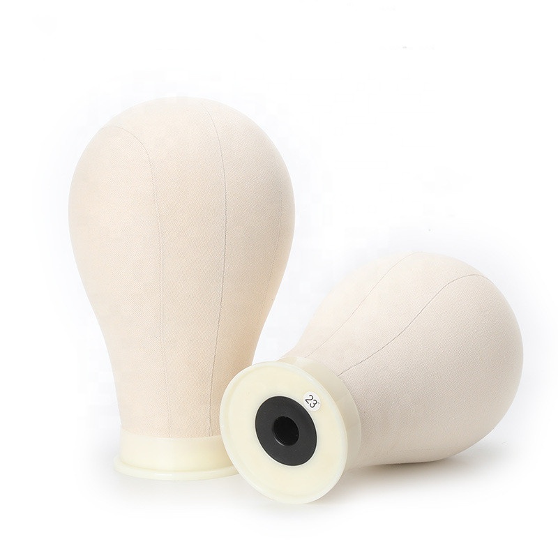Professional Cork Canvas Block Head Mould Mannequin Wig Display Head for Wig Making and Styling Canvas Head