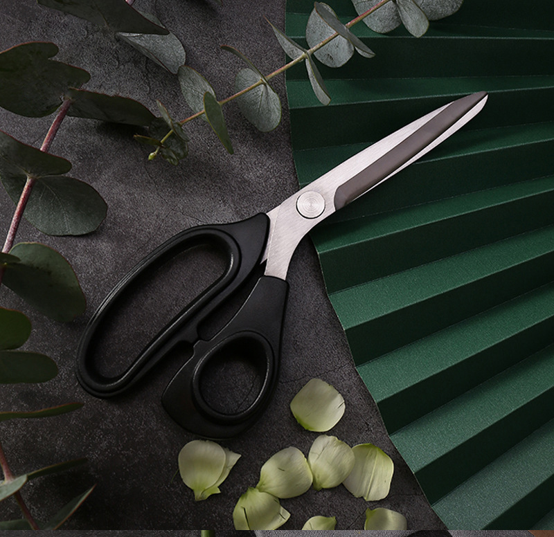 Paper Scissors Soft TPR Handle TWINWOLF Tailor Scissors Stainless Steel blade for Office school scissors
