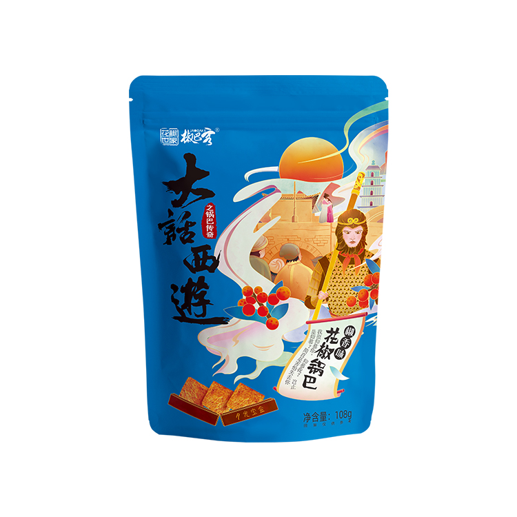 Product Gluten Free Low Carb Low Price snacks Crisp spicy fries peppercorn snacks Rice crust flavors of spicy with 108g
