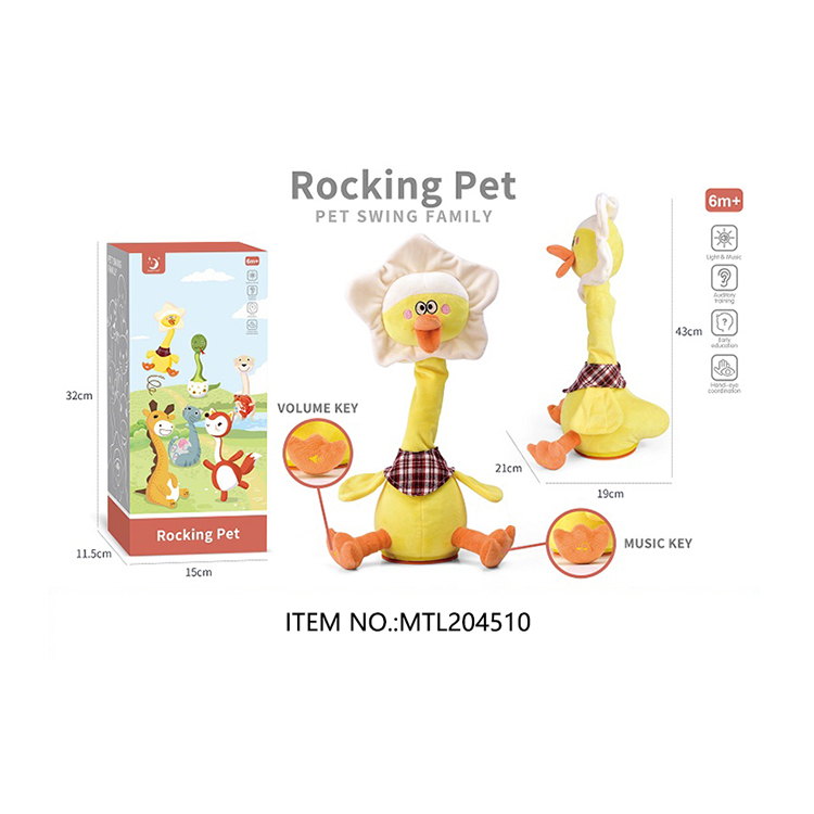 Talking Duck Dancing Toys Electronic Speaking Plush Toys Twisting Singing Dancer Wireless Talking Duck Toys