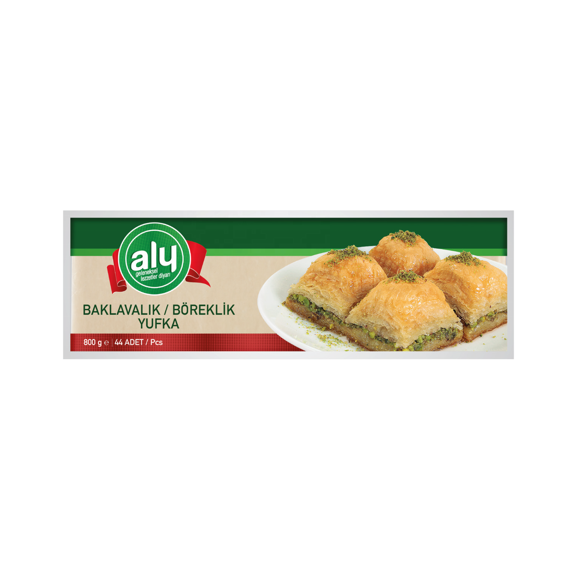 Phyllo Кондитерские листы для Baklava & Borek 44 шт Aly бренд 800гр (12 упаковок в одной коробке)