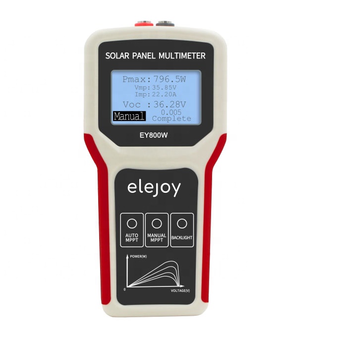 ELEJOY EY800W LCD MPPT солнечная панель мультиметр тестер солнечной панели умный тестер тока тестер напряжения цифровой измеритель мощности VOC