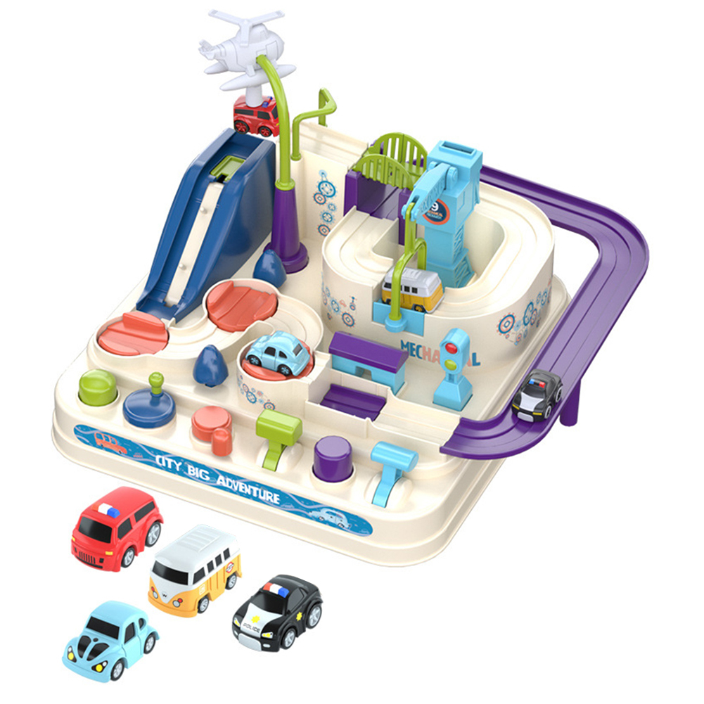 Interactive Intelligence Development Game Educational Gift Car Adventure Rescue Toy City Track Toys