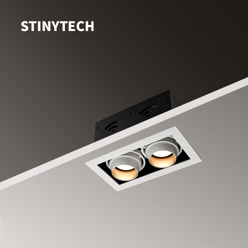 Stinytech мощностью 10 вт, 20 вт, светодиодные встраиваемые светильники светодиодные модули решетка осветительная панель для телевещания с высоким CRI отель магазин встраиваемая потолочная стиральная стен в помещении с точечным осветителем