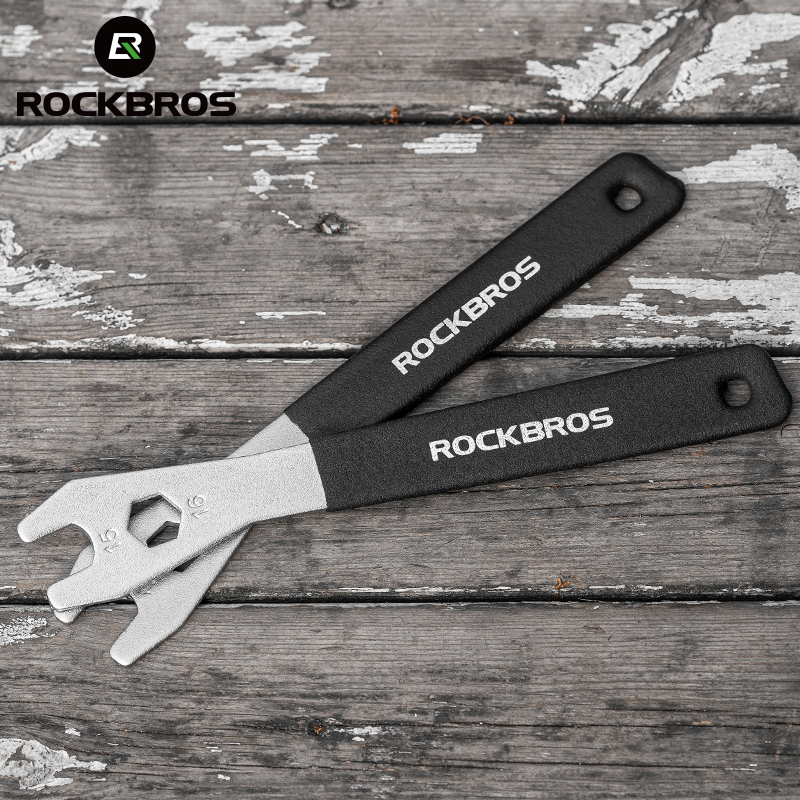 Инструменты для ремонта велосипедных педалей ROCKBROS, оптовая продажа, высококачественный велосипедный Педальный ключ, алюминиевый ключ