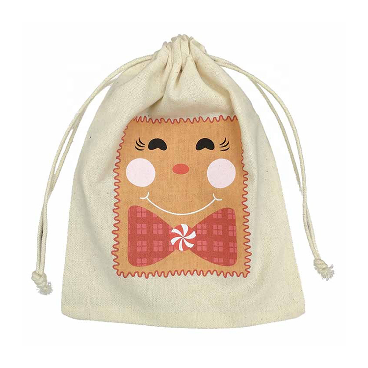 Import of innovative products Custom logo printed drawstring cotton bag