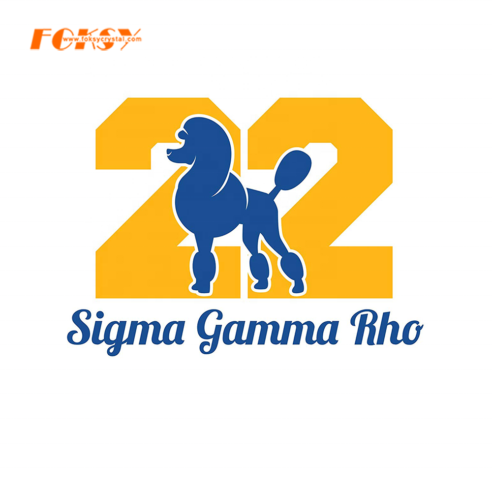 Sigma Gamma Rho термопечать Передача дизайн аппликация