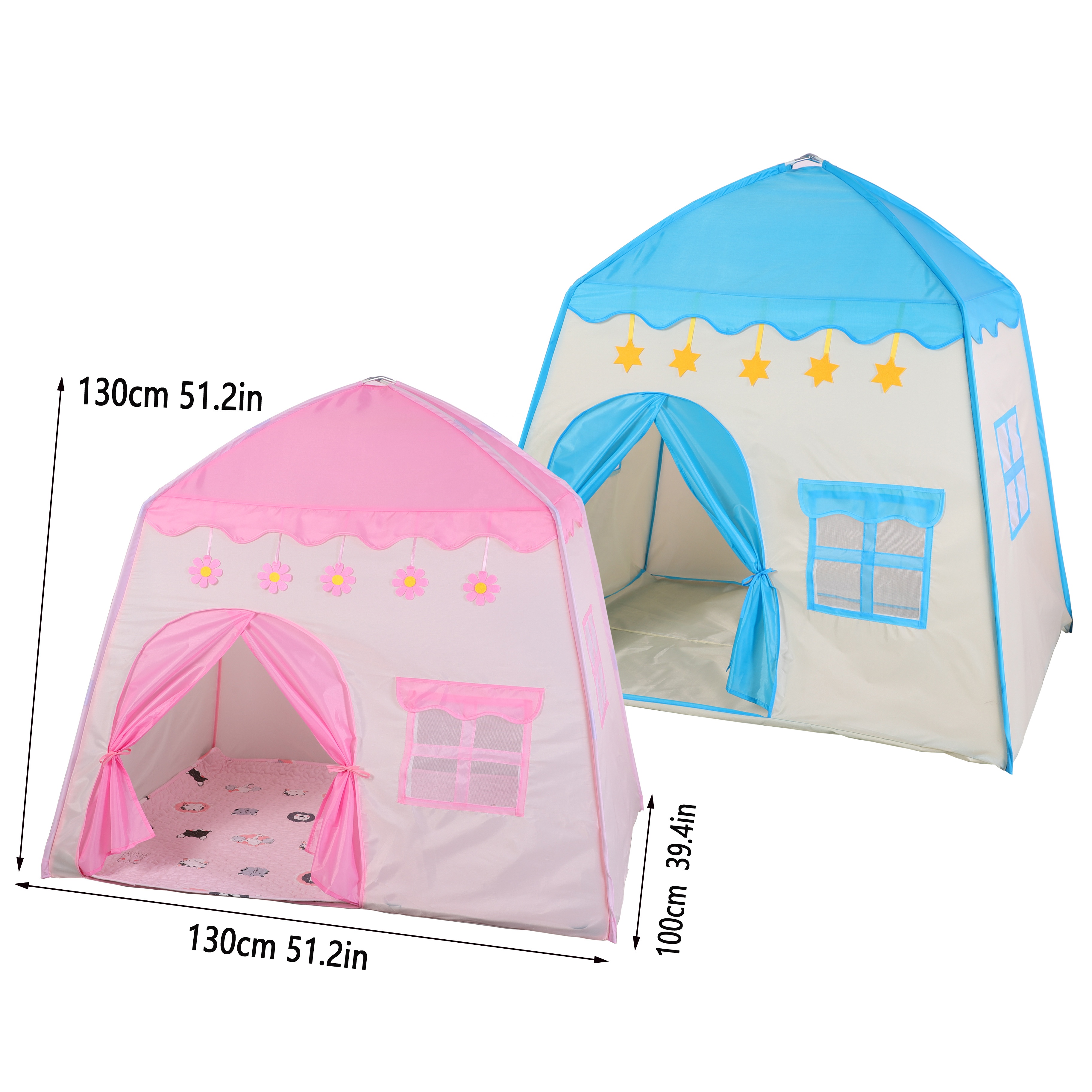 Children's Castle Tent Folding Portable Tent Indoor House Children Tent
