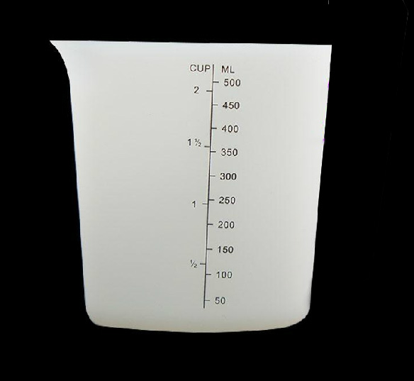 500ml silicone measuring cup kitchen accessory food grade silicone measure tools