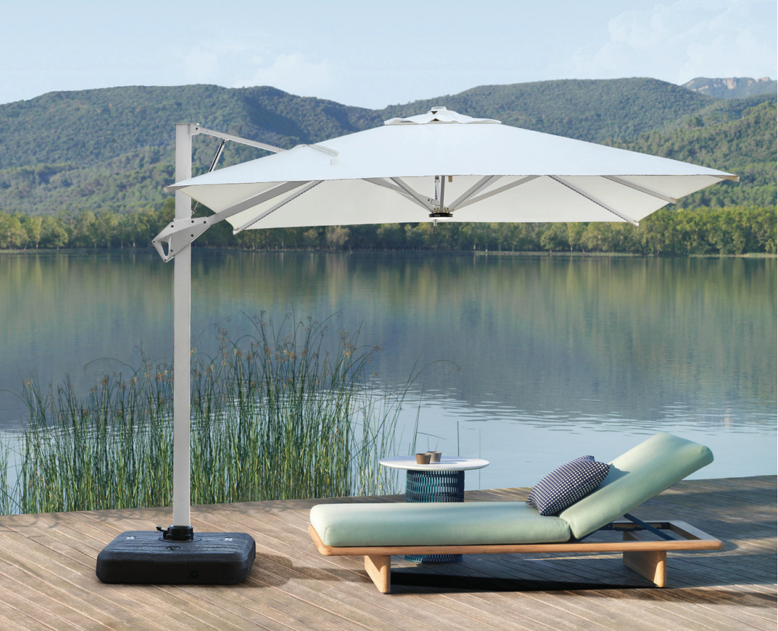 Big Size 3meter Patio Umbrella for Outdoor swimming pool garden Umbrella aluminum outdoor Umbrella Marble base
